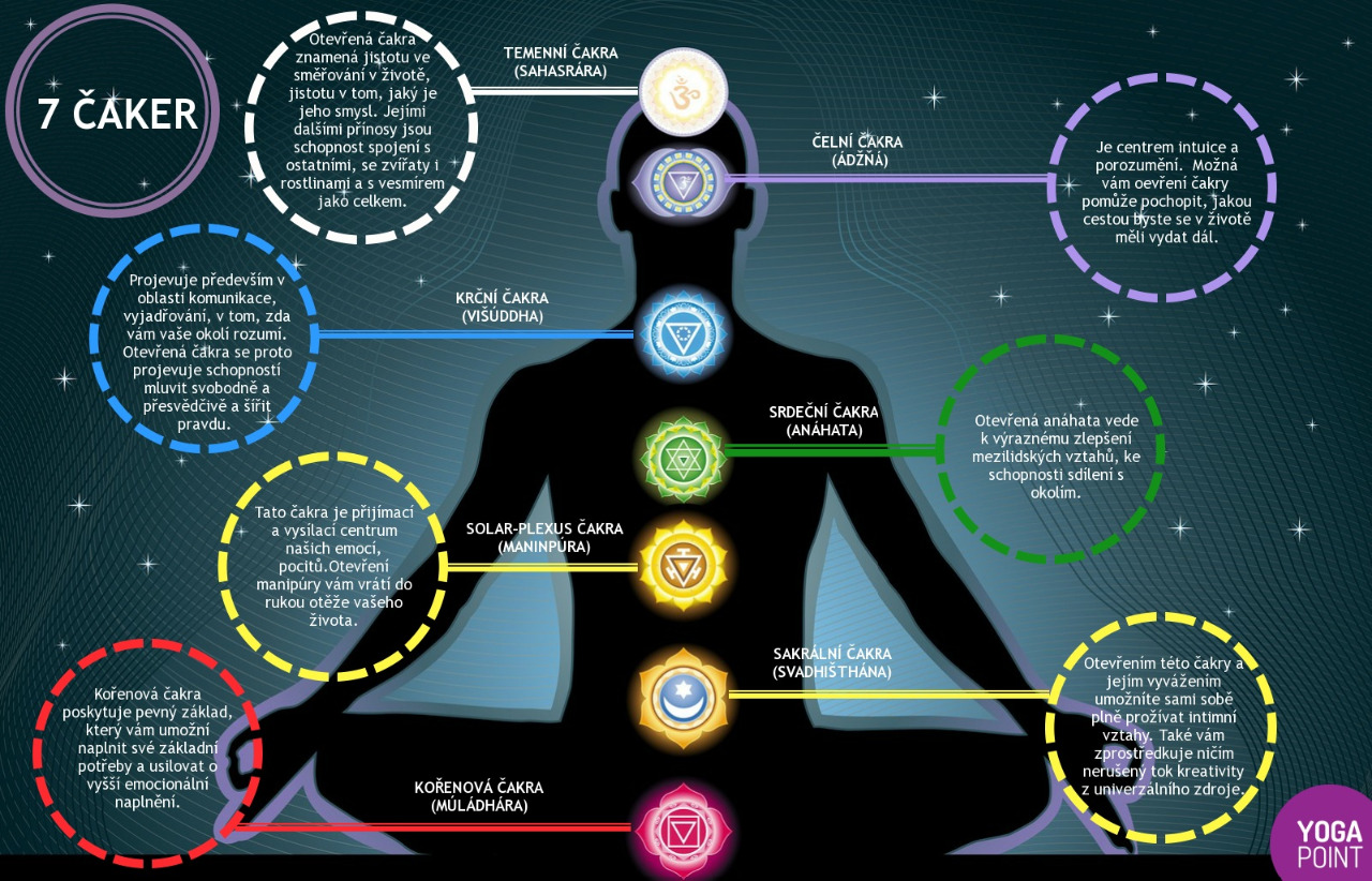 7 Čaker těla